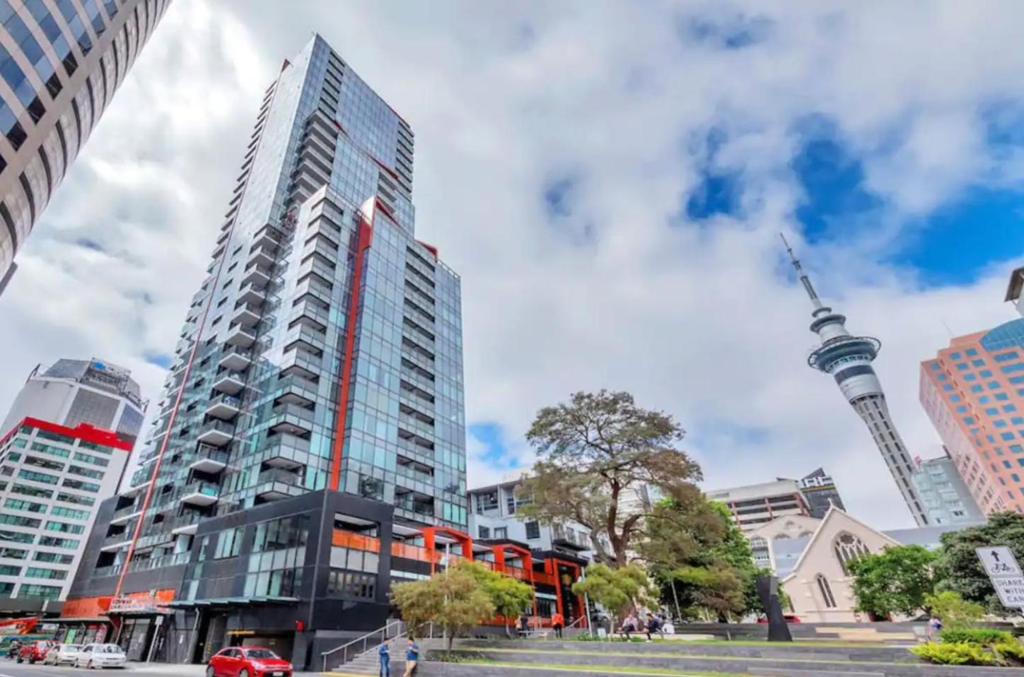 Top Floor Harbour View And Skytower View Apartment In Cbd Auckland Exterior foto